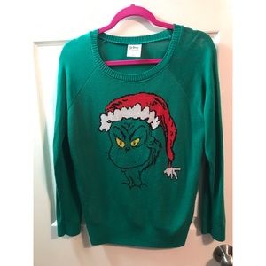Grinch sweater.